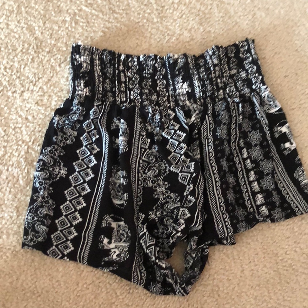 Elephant print, size small flowy shorts